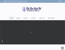 Tablet Screenshot of bluewateryachtclub.com